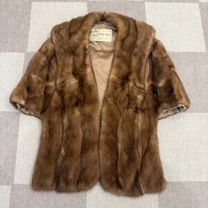 Zinman Furs Genuine Mink Fur Shawl / Stole – Vintage